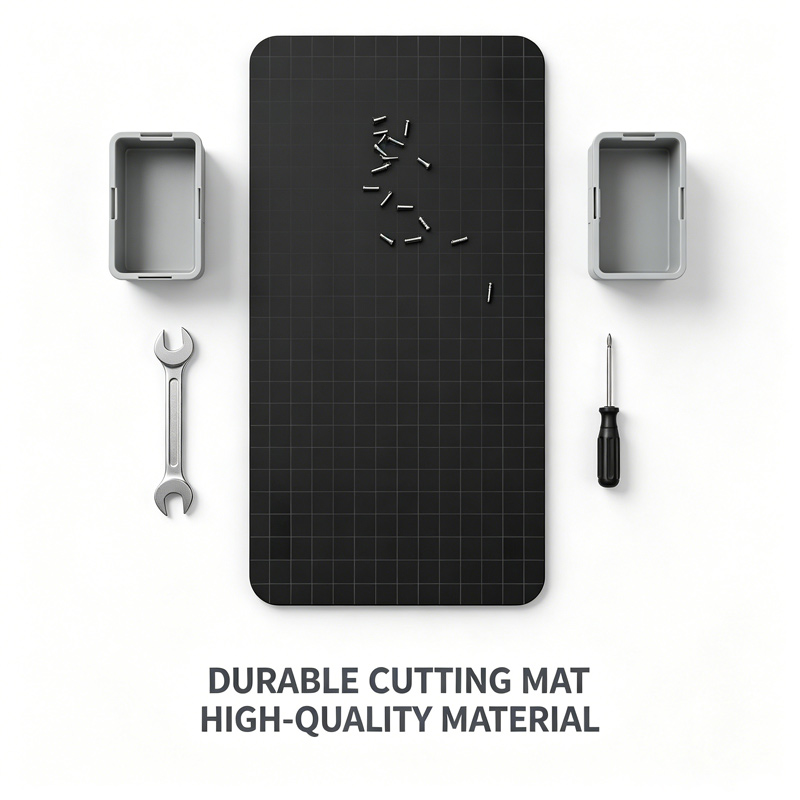 Bar Mat Rubber - Magnetische siliconen werkmat, hittebestendig, magnetische schroevenorganizer