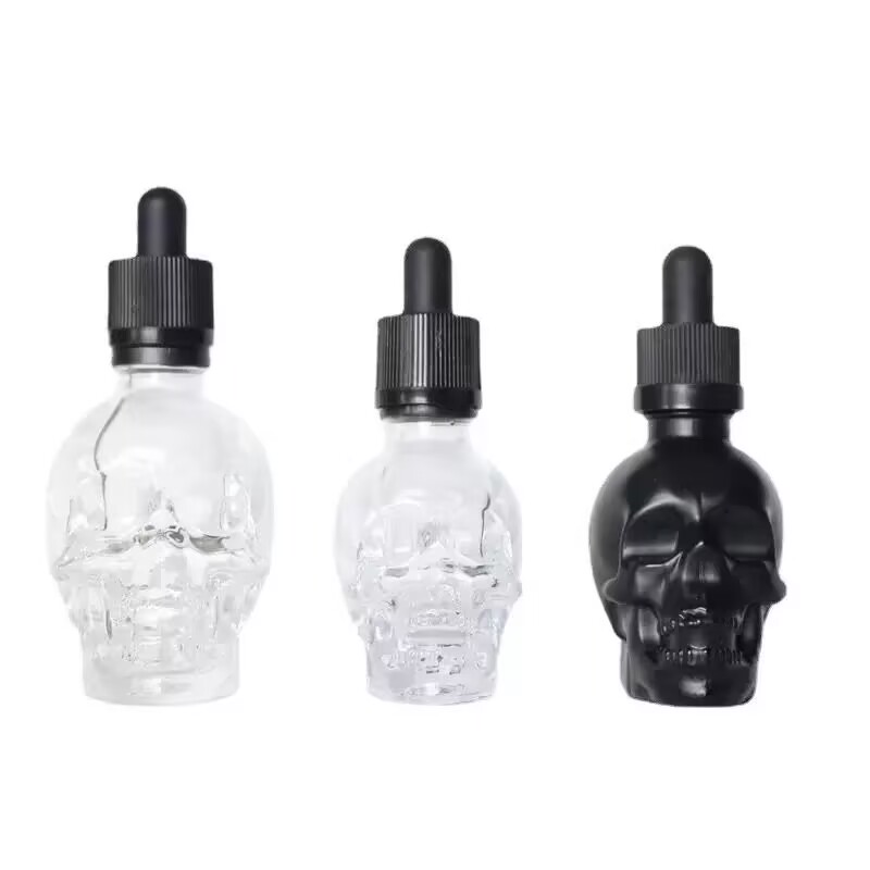 Bitters Bottle Set - Glazen Spray Bittere Druppelflesje Scrub schedel