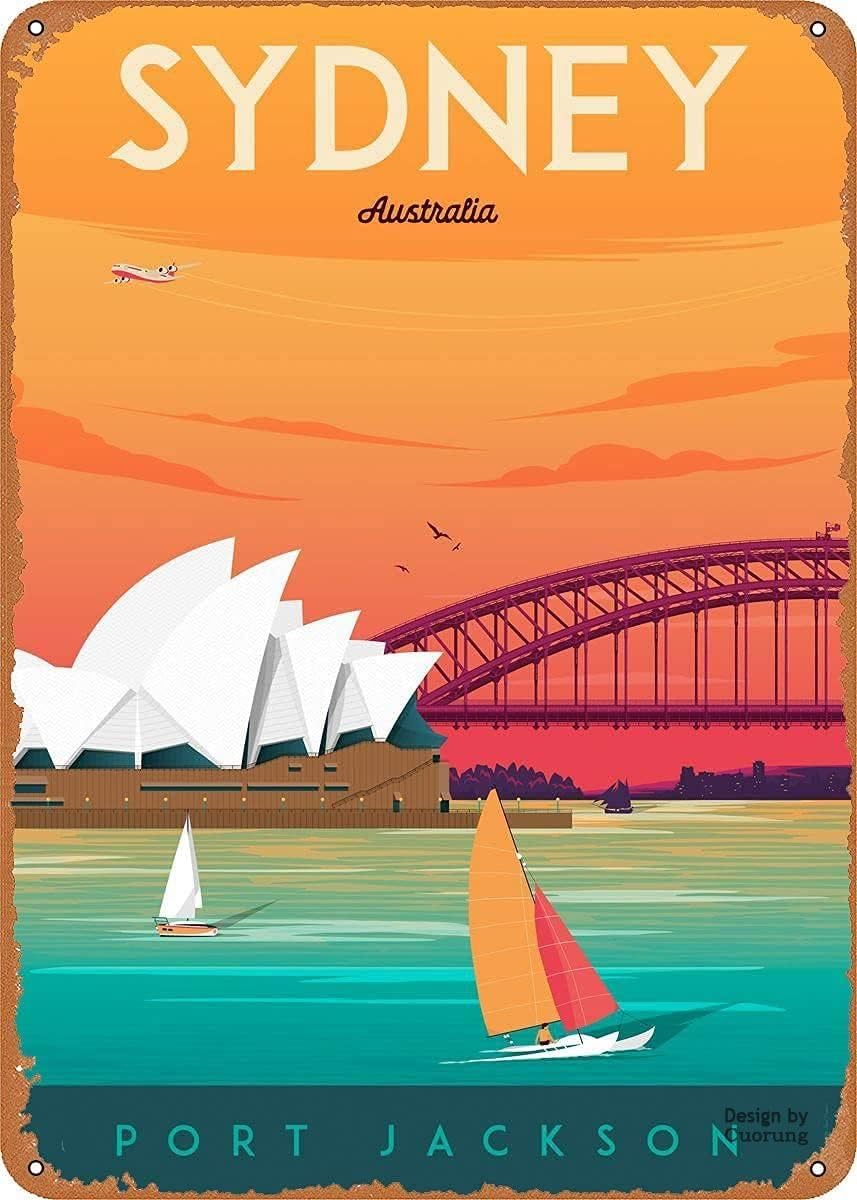Home Bar Sydney - Man Cave Decor Reis Metalen Tin
