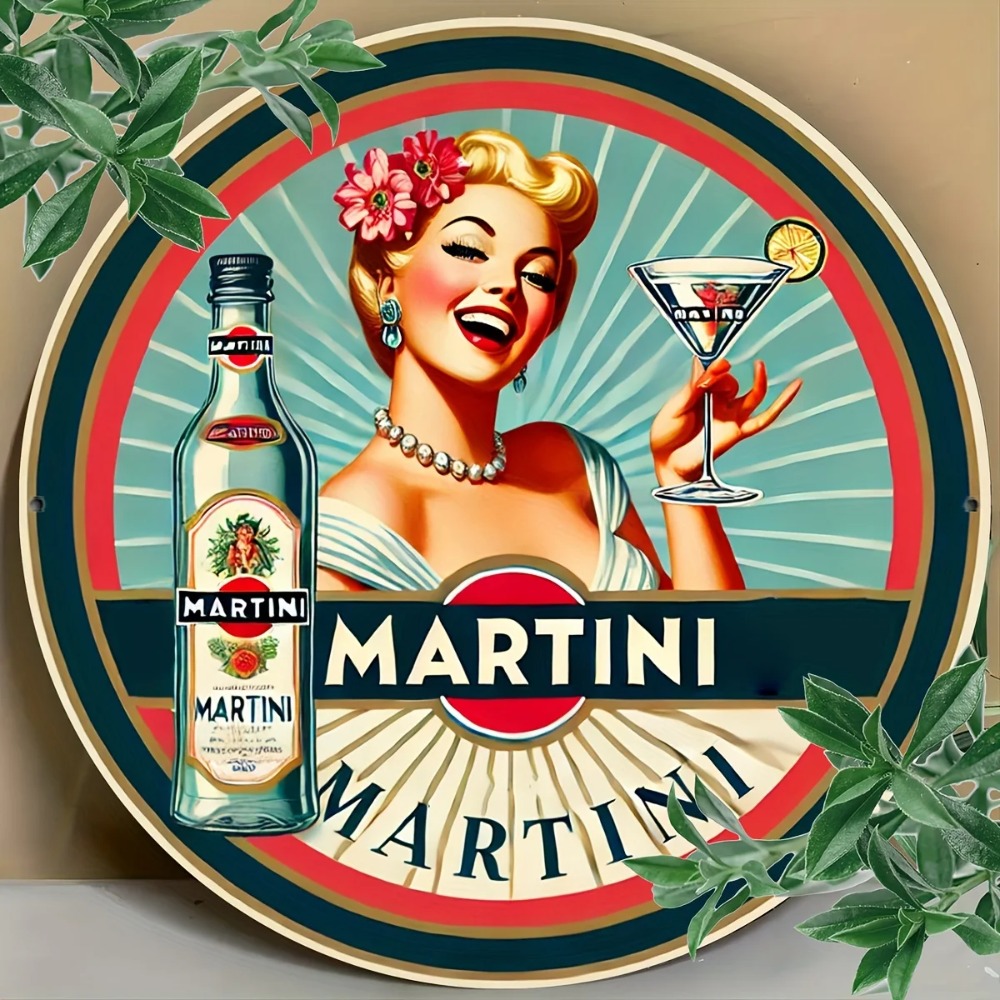 Home Bar And Restaurant - Vintage Martini Cocktail Pin-Up individueel blikken