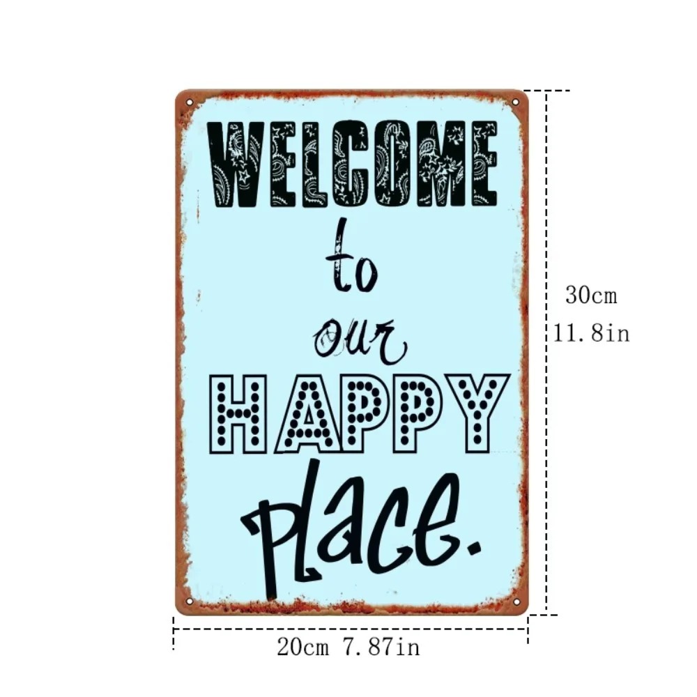 Home Bar Signs - CIFbuy Aanpasbaar 2D vlak ijzeren bord