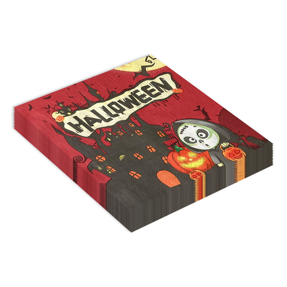 Home Bar Supplies - Halloween wegwerp papieren servetten schedel geest