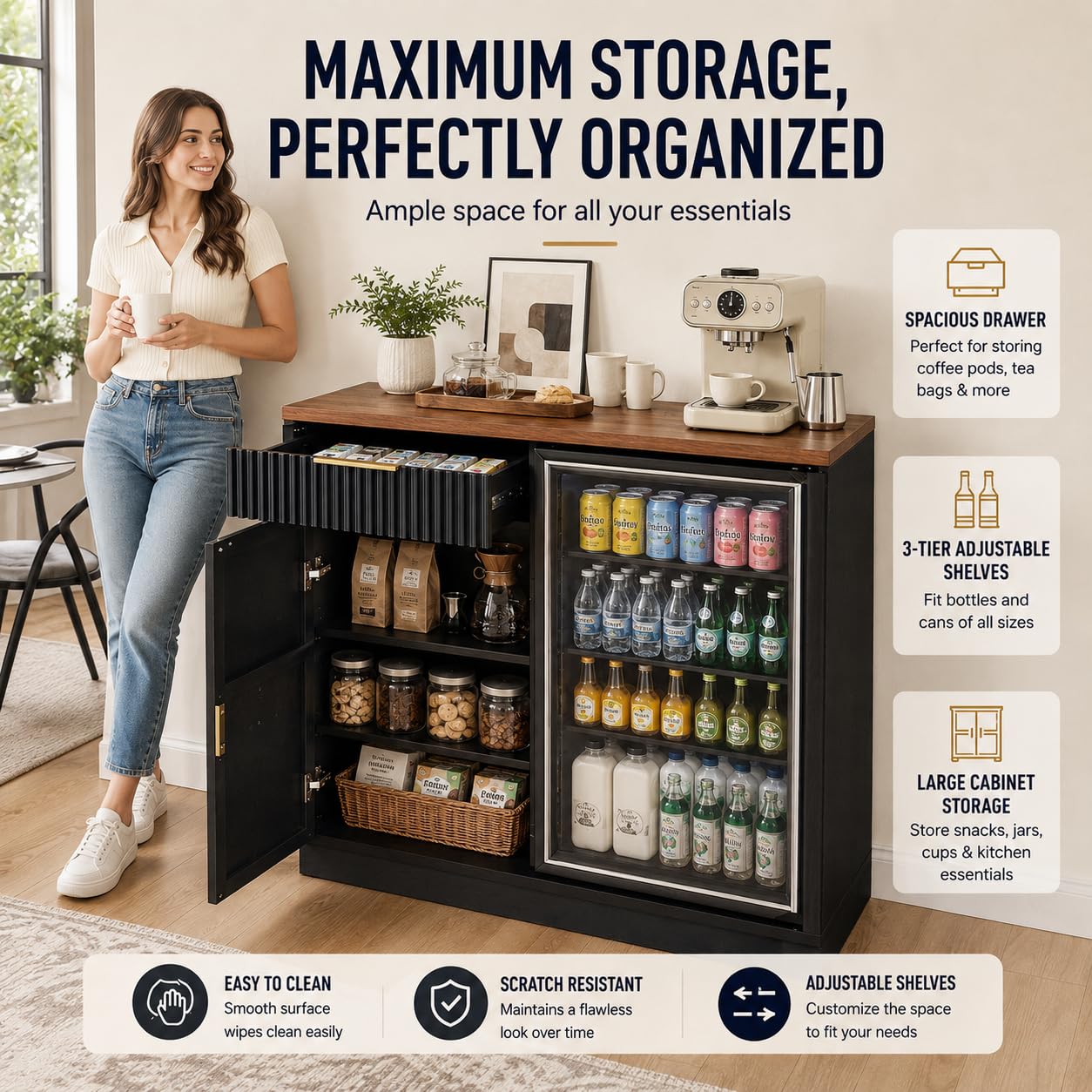 Koffiebar met koelruimte en st - Home Bar And Fridge recensie en prijs