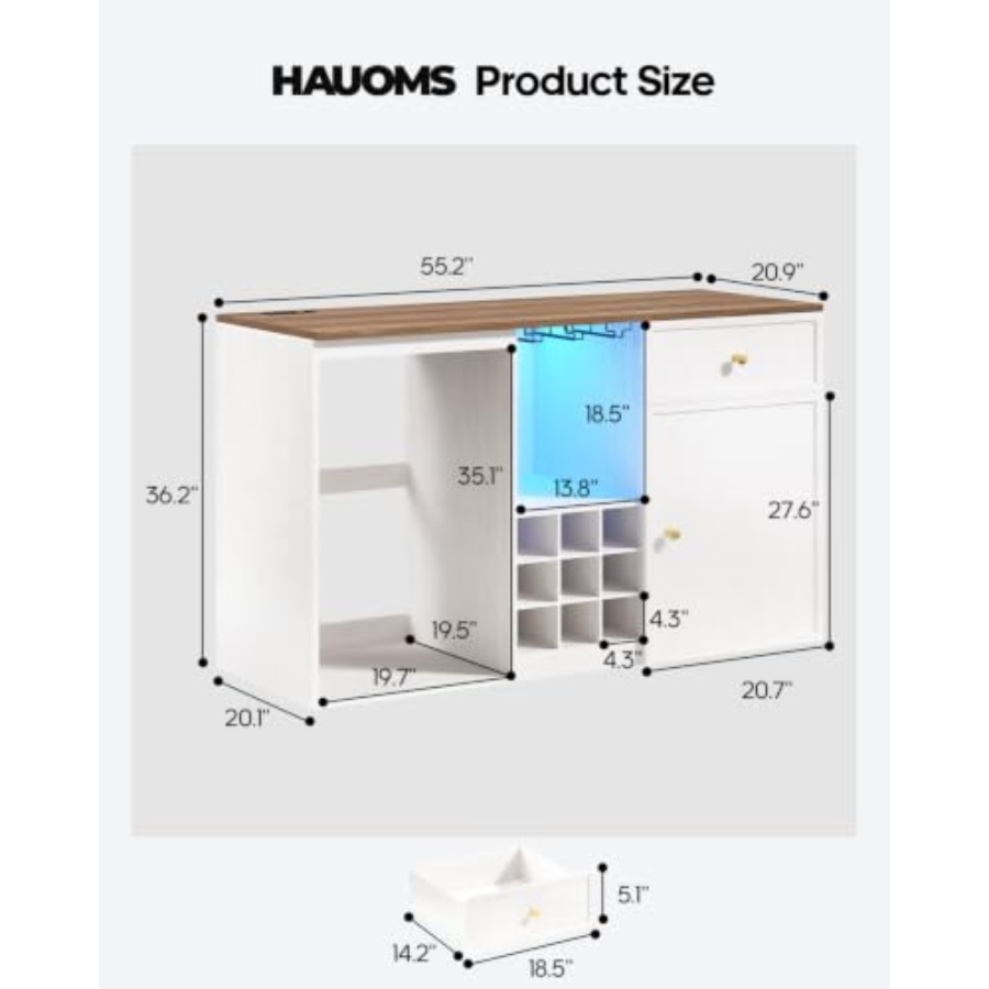 Koffiebar-kast met koelruimte, - Home Bar And Fridge recensie en prijs