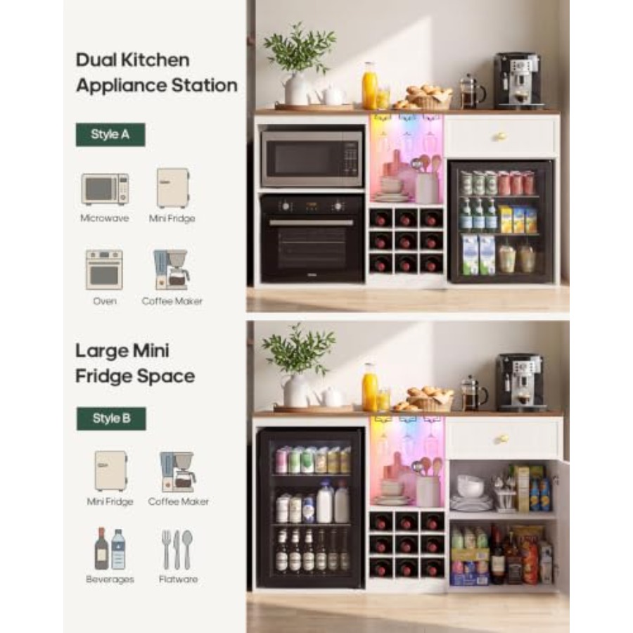 Koffiebar-kast met koelruimte, - Home Bar And Fridge recensie en prijs