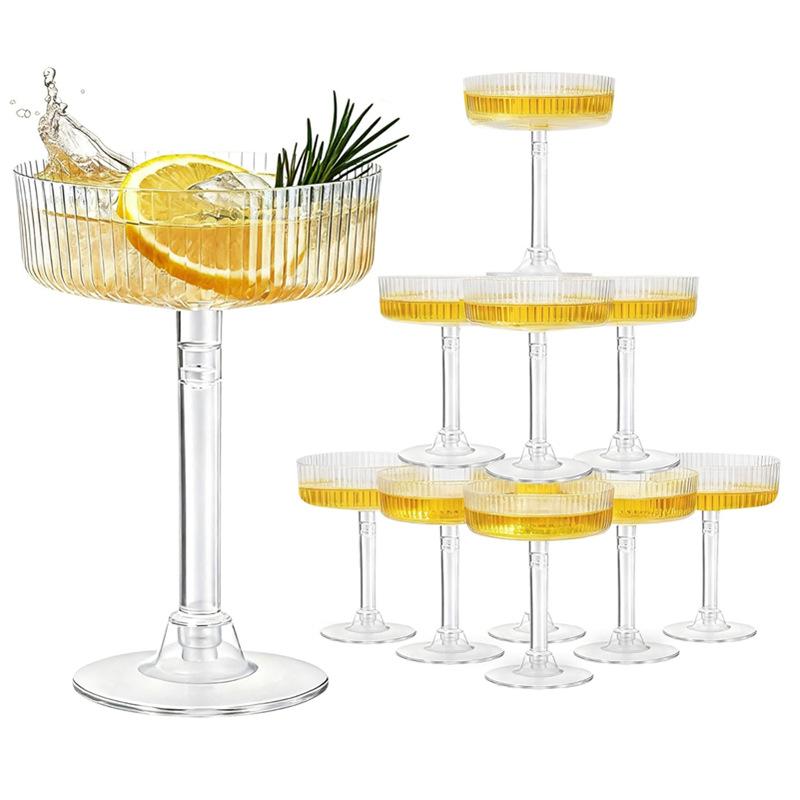 Doorzichtige plastic Martini-d - Home Bar Supplies recensie en prijs