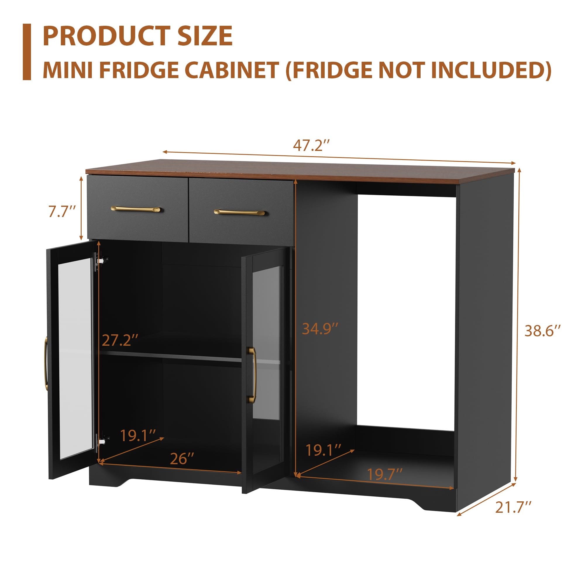 Koffiebar-kast met ruimte voor - Home Bar And Fridge recensie en prijs