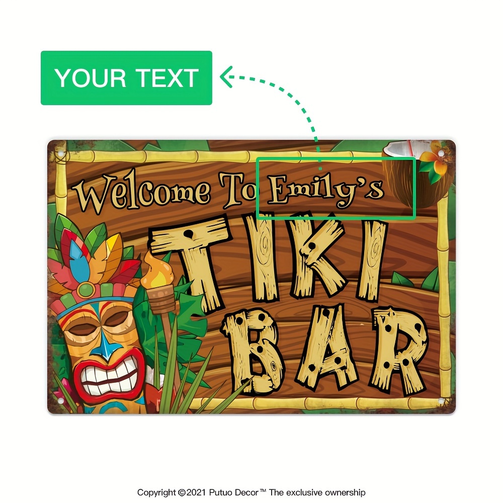 Aangepaste decoratieve Tiki Ba - Home Bar And Restaurant recensie en prijs